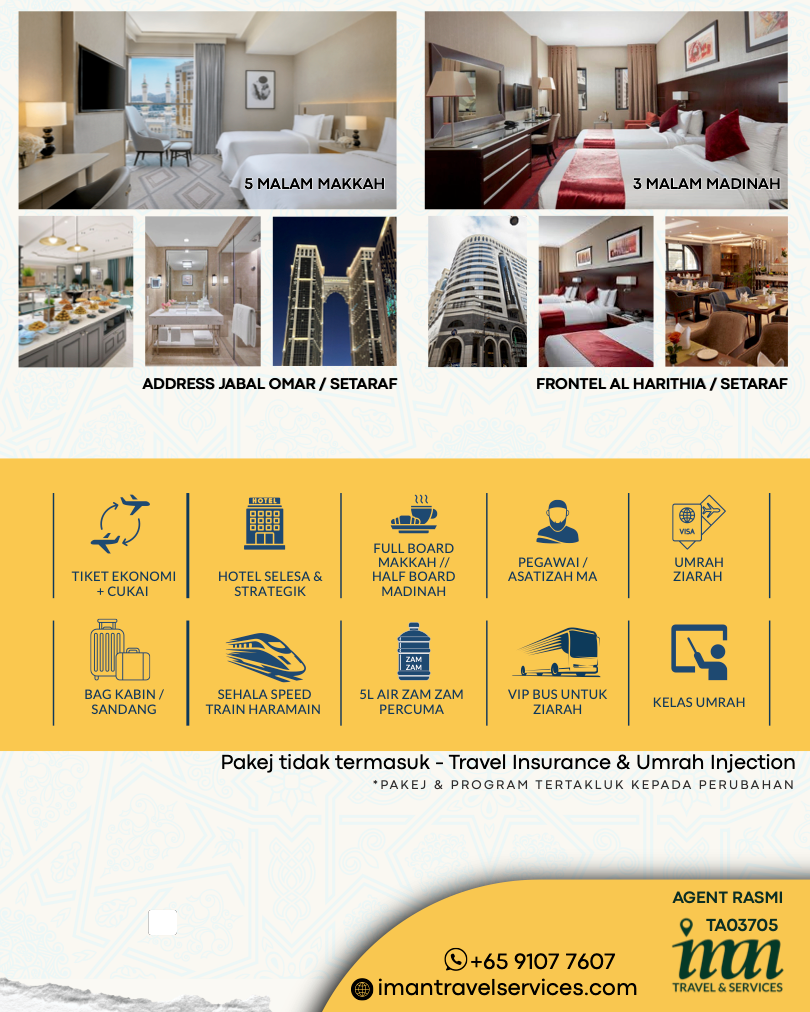Umrah (13 Days: 16 - 28 Oct 2025)